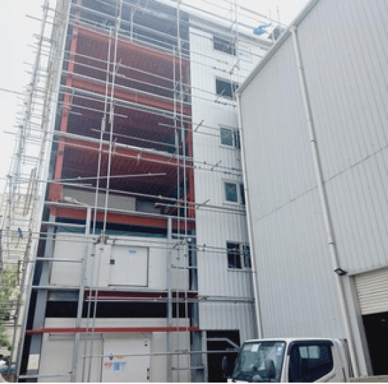 Six-storey cold-storage and workers' accommodation building, from ADENT's portfolio